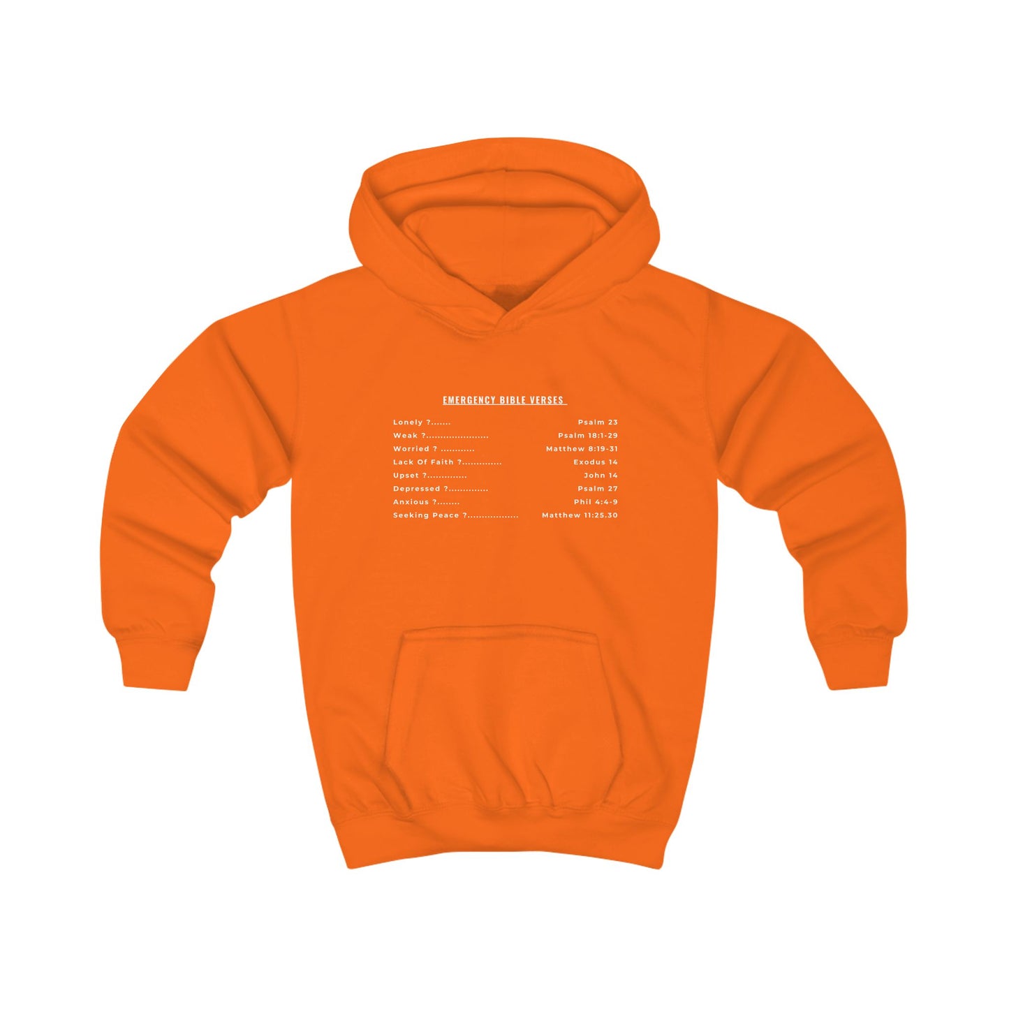 Emergency Verses (Kids) - Unisex Hoodie