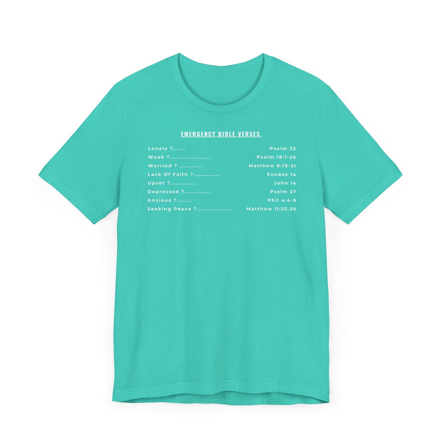 Emergency Verses  Unisex Short Sleeve Tee