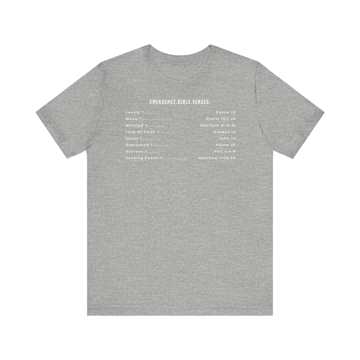 Emergency Verses  Unisex Short Sleeve Tee