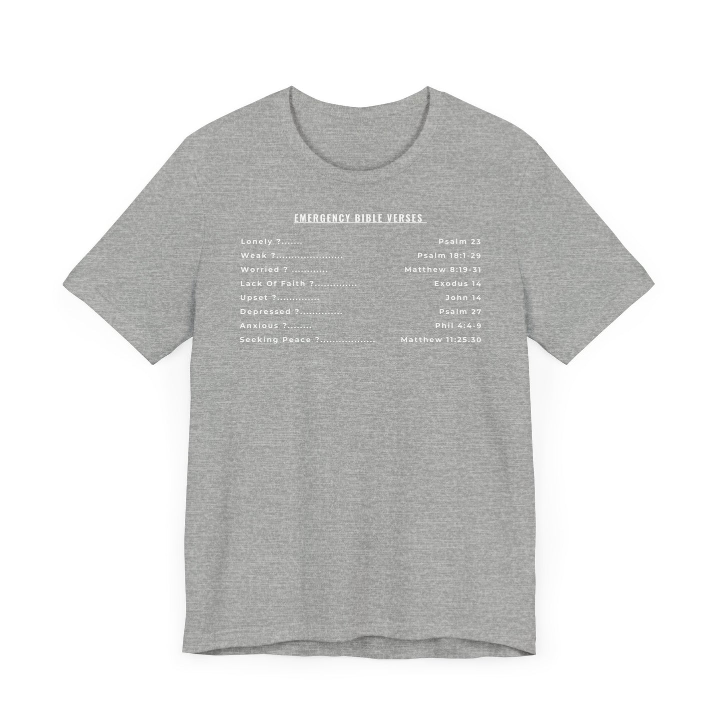 Emergency Verses  Unisex Short Sleeve Tee